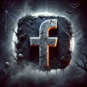 Spooky Facebook Logo